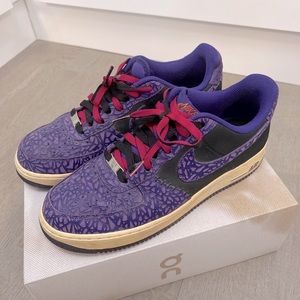 Nike AF1 Crackled - Purple Elephant Pink Laces